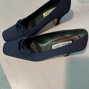 Sam & Libby Royal Blue Satin Heels